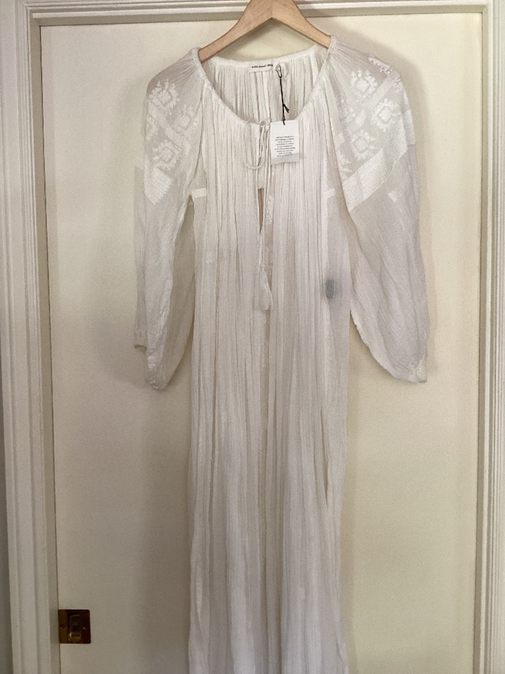 DOEN NEW W/T White lace full length hillside S